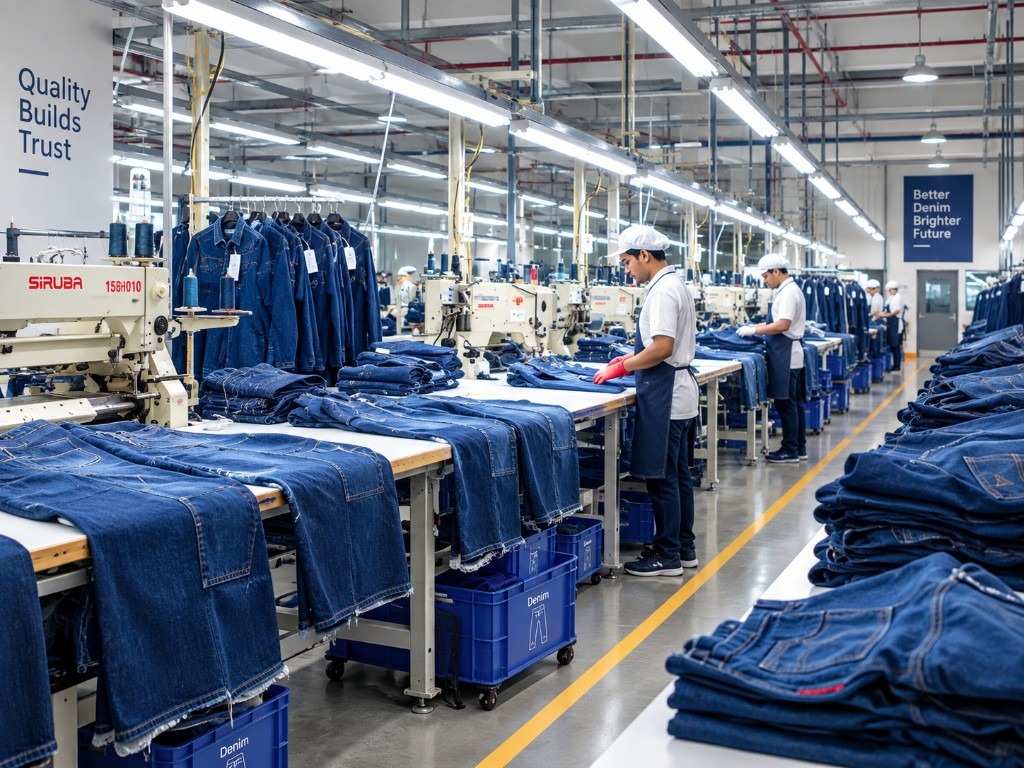 Azim & Son production floor — sewing lines
